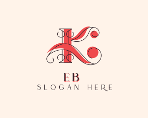 Stylish Boutique Letter K Logo