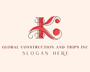 Tailoring - Stylish Boutique Letter K logo design