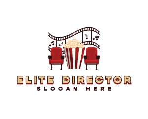 Director - Cinema Chair Popcorn logo design