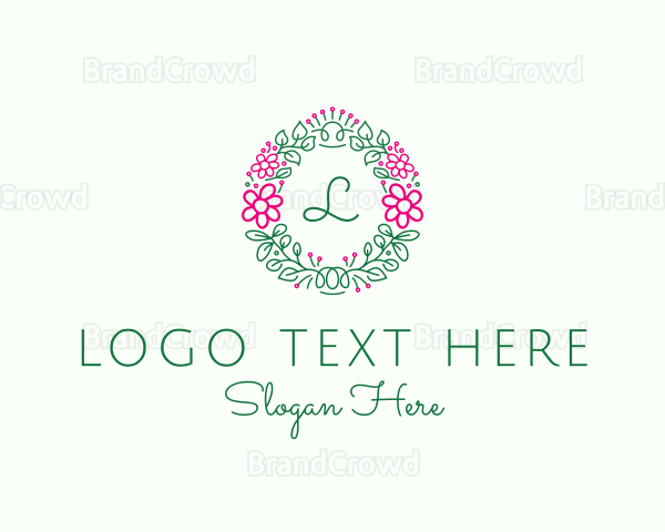 Eco Flower Garland Logo