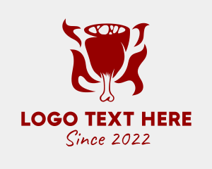 Food - Meat Ham Grill logo design