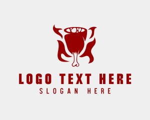 Delivery - Meat Ham Grill logo design