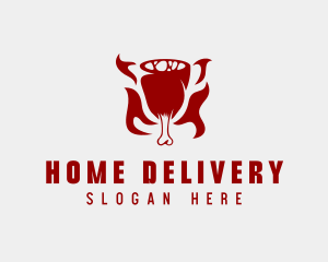 Meat Ham Grill logo design