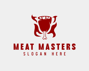 Meat Ham Grill logo design