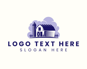 Fertilizing - Countryside Rural Farm Barn logo design