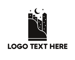 City - Piano City Night logo design