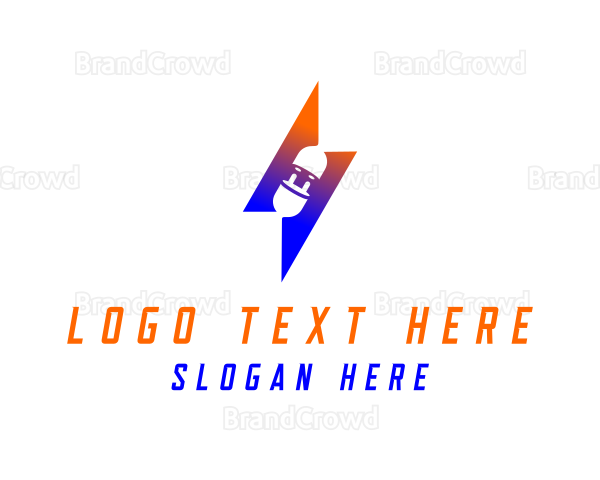 Electric Plug Socket Bolt Logo