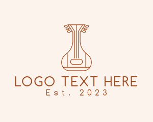 Country Music - Simple Minimalist Ukulele logo design