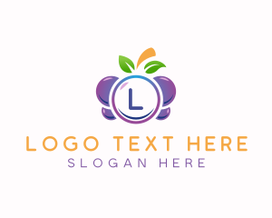 Berry - Grapes Berry Fruit logo design