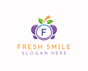 Grapes Berry Fruit logo design