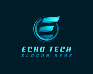 Tech Startup Letter E logo design