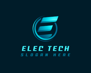 Tech Startup Letter E logo design