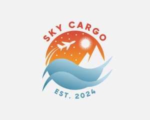 Plane Wave Travel logo design