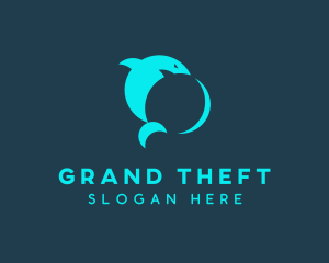 Sea - Shark Chat App logo design