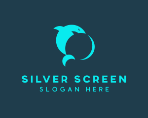 Swim - Shark Chat App logo design