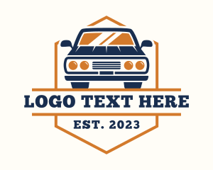 Ride-sharing - Retro Vintage Car logo design