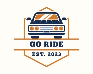 Ride-sharing - Retro Vintage Car logo design