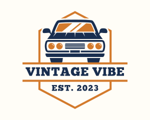 Retro Vintage Car logo design