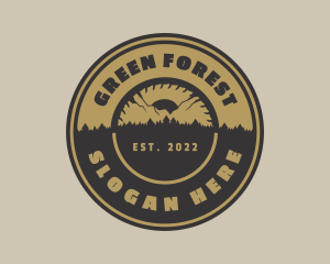 Forest Mountain Sawmill logo design