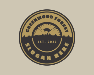 Forest Mountain Sawmill logo design