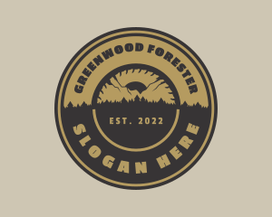 Forest Mountain Sawmill logo design