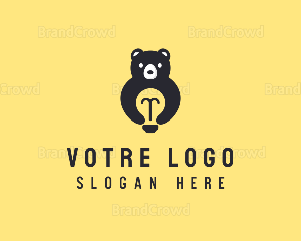 Light Bulb Bear Logo