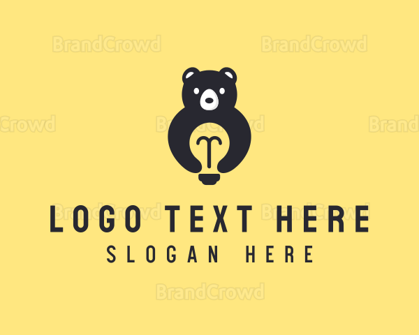 Light Bulb Bear Logo