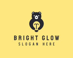 Lighting - Light Bulb Bear logo design