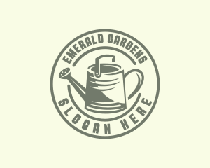 Garden Watering Can  logo design