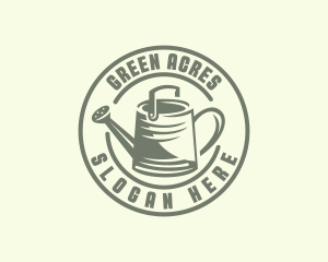 Groundskeeper - Garden Watering Can logo design