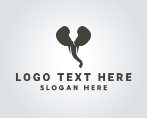 Snake - Elephant Snake Wildlife logo design