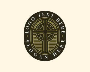 Memorial - Holy Cross Religion logo design