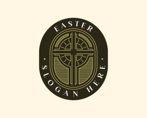 Fellowship - Holy Cross Religion logo design