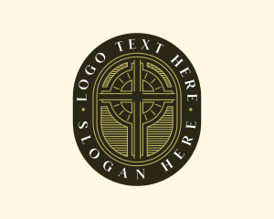 Catholicism - Holy Cross Religion logo design