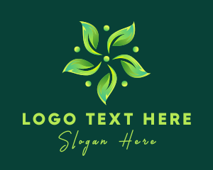 Vegan - Natural Flower Spa logo design