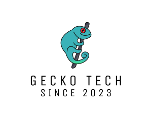 Gecko - Wildlife Chameleon Branch logo design