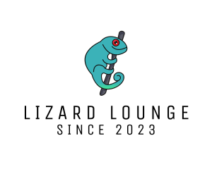 Lizard - Wildlife Chameleon Branch logo design