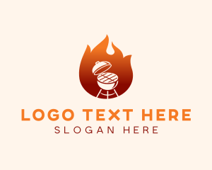 Cooking - Flame Grill Barbecue logo design
