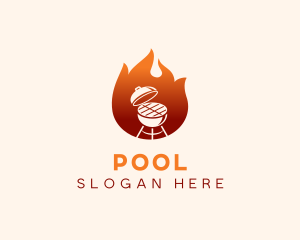 Roast - Flame Grill Barbecue logo design