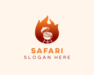 Diner - Flame Grill Barbecue logo design