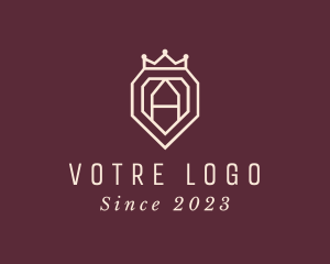 Lettering - Crown Shield Royalty logo design