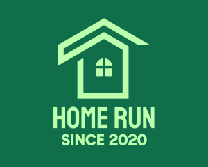 Green Real Estate Home logo design