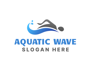 Swimmer - Swim Water Sports logo design