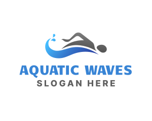 Swimming - Swim Water Sports logo design