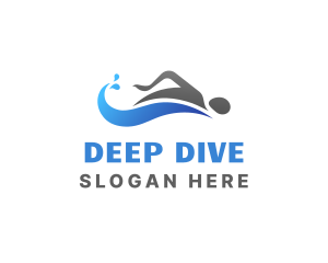 Dive - Swim Water Sports logo design