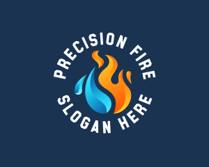 Thermal Fire Ice logo design