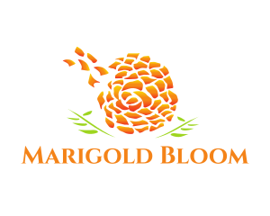 Marigold - Marigold Flower Beauty Cosmetics logo design