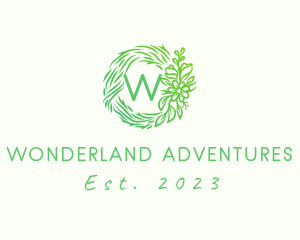 Floral Tropical Resort logo design