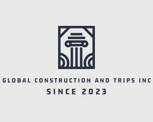 Financial - Architecture Pillar Builder logo design