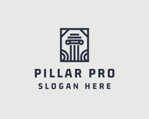 Architecture Pillar Builder logo design